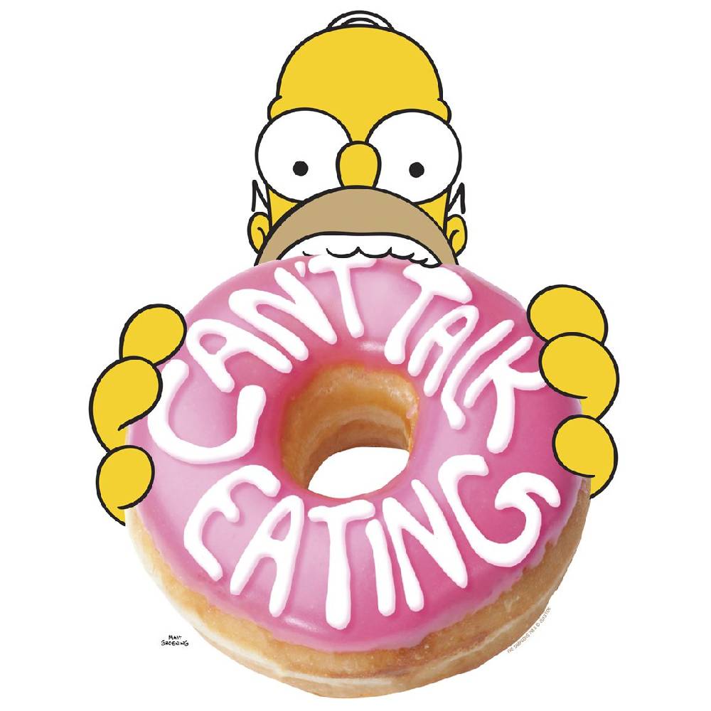 Logoshirt Homer Simpson - Donut - The Simpsons - Easyfit - T-Shirt Kostenloser Versand international