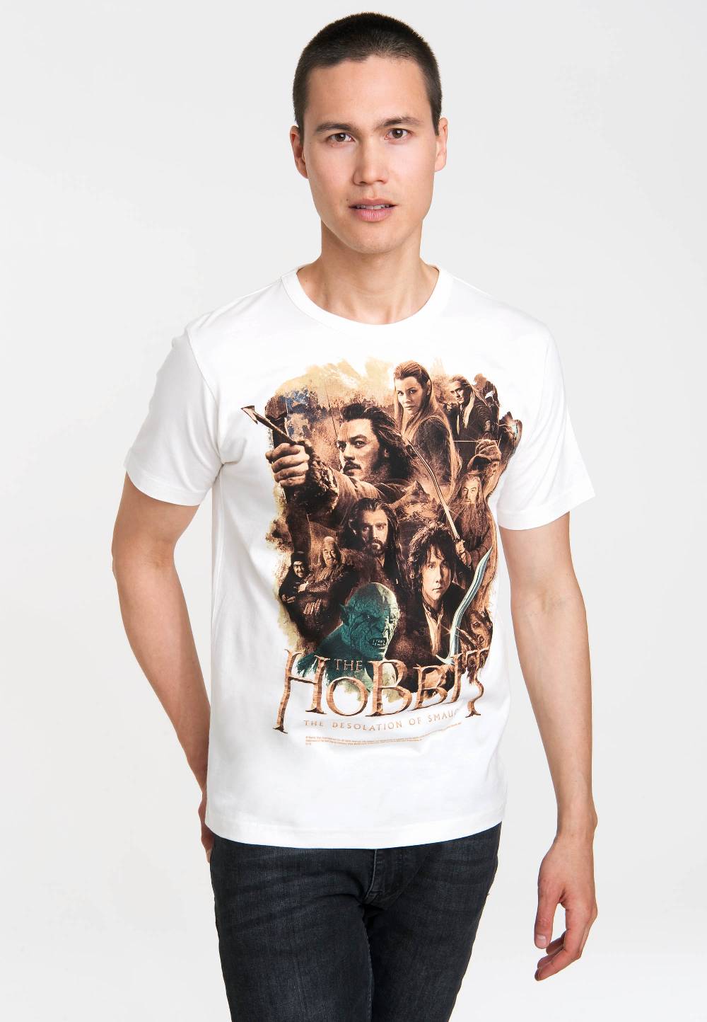 Logoshirt The Hobbit - Poster - T-Shirt Print - Herren Fabrikladen