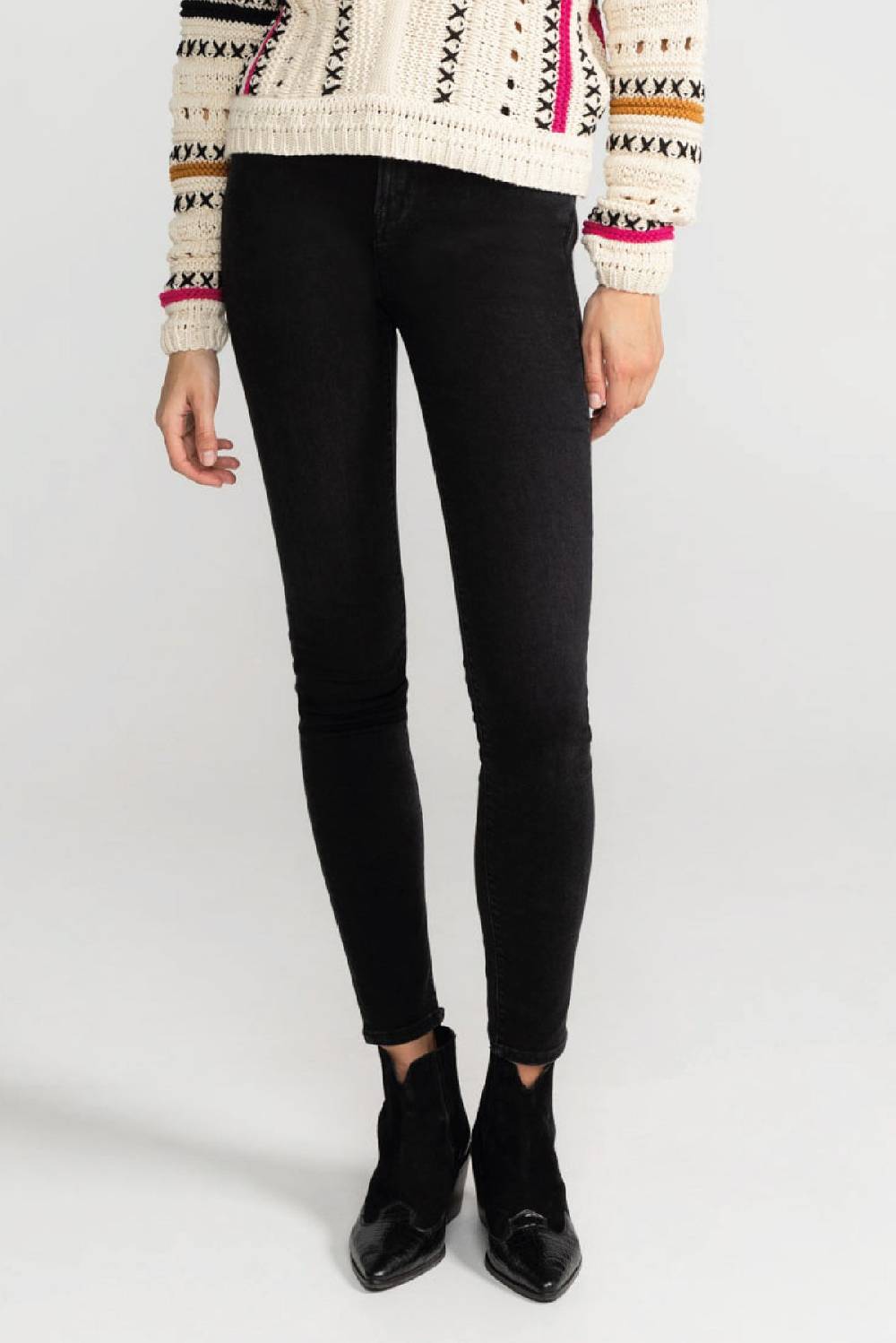 Lovjoi Skinny Jeans LEPIOTA Used Black Sonderangebot