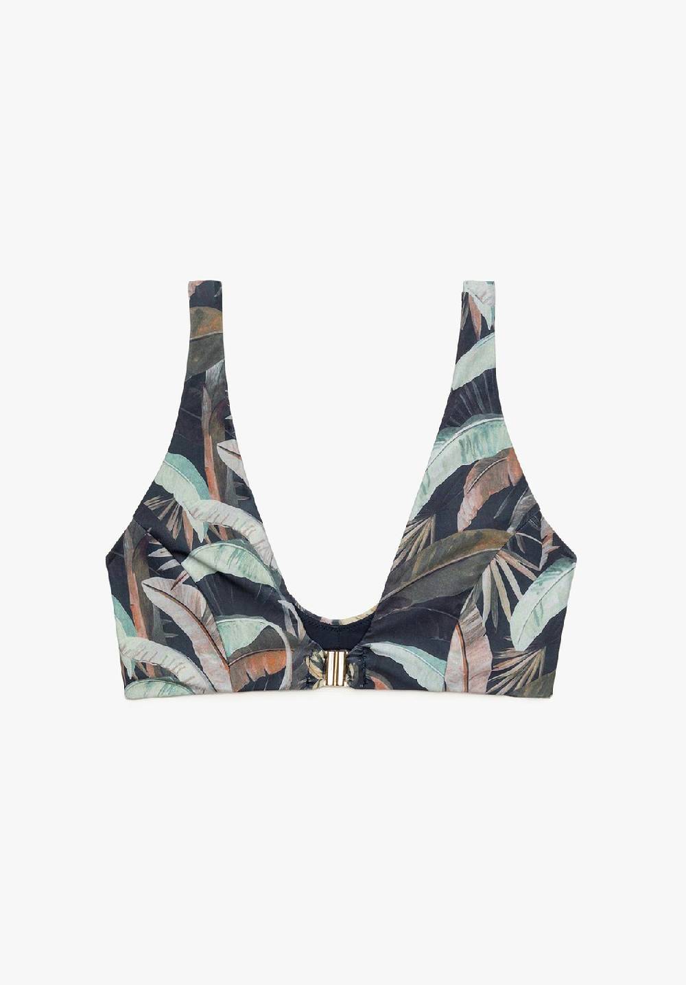 Lovjoi Bikini Top Front Closure LOBELIA Recycled Print Outlet
