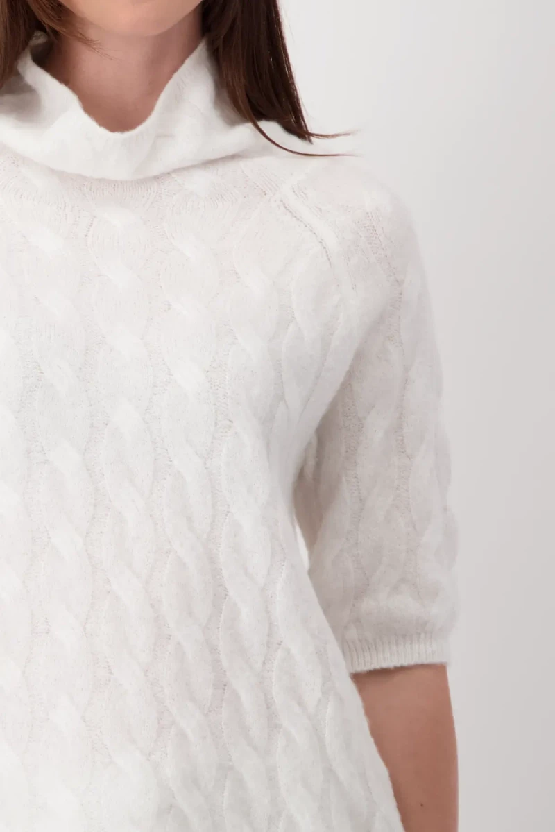 Monari Flauschiger Pullover mit Zopfmuster VIP-Rabatte