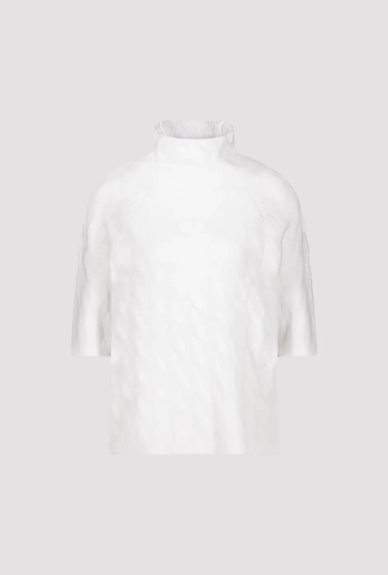 Monari Flauschiger Pullover mit Zopfmuster VIP-Rabatte