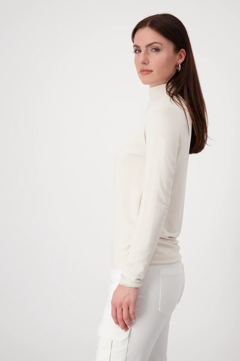 Monari Shirt mit toniger Pailletten-Blume Super Sparpreis