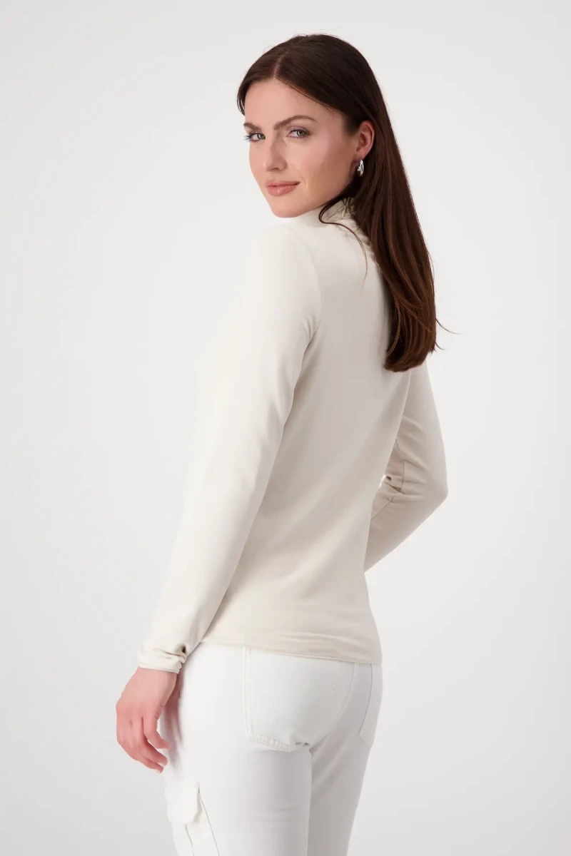 Monari Shirt mit toniger Pailletten-Blume Super Sparpreis