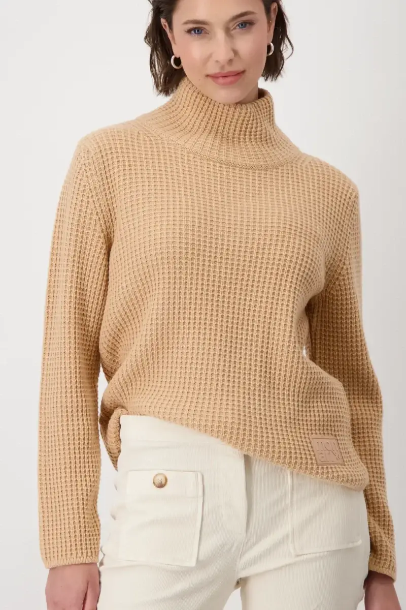 Monari Strickpullover mit Stehkragen Begrenzte Freigabe