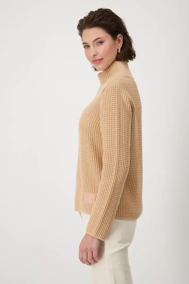 Monari Strickpullover mit Stehkragen Begrenzte Freigabe