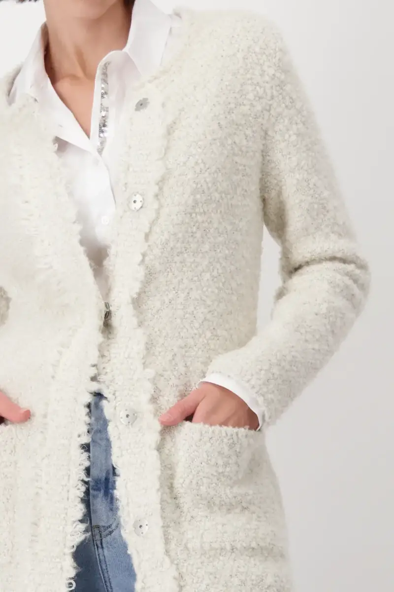 Monari Strickmantel mit Lurex Bis zu 55% Rabatt