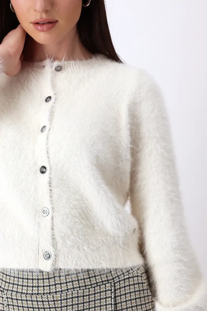 Monari Flauschige Strickjacke 50% Rabatt mit kostenlosem Versand