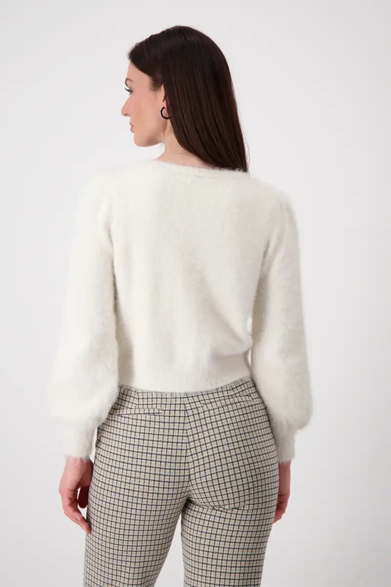 Monari Flauschige Strickjacke 50% Rabatt mit kostenlosem Versand
