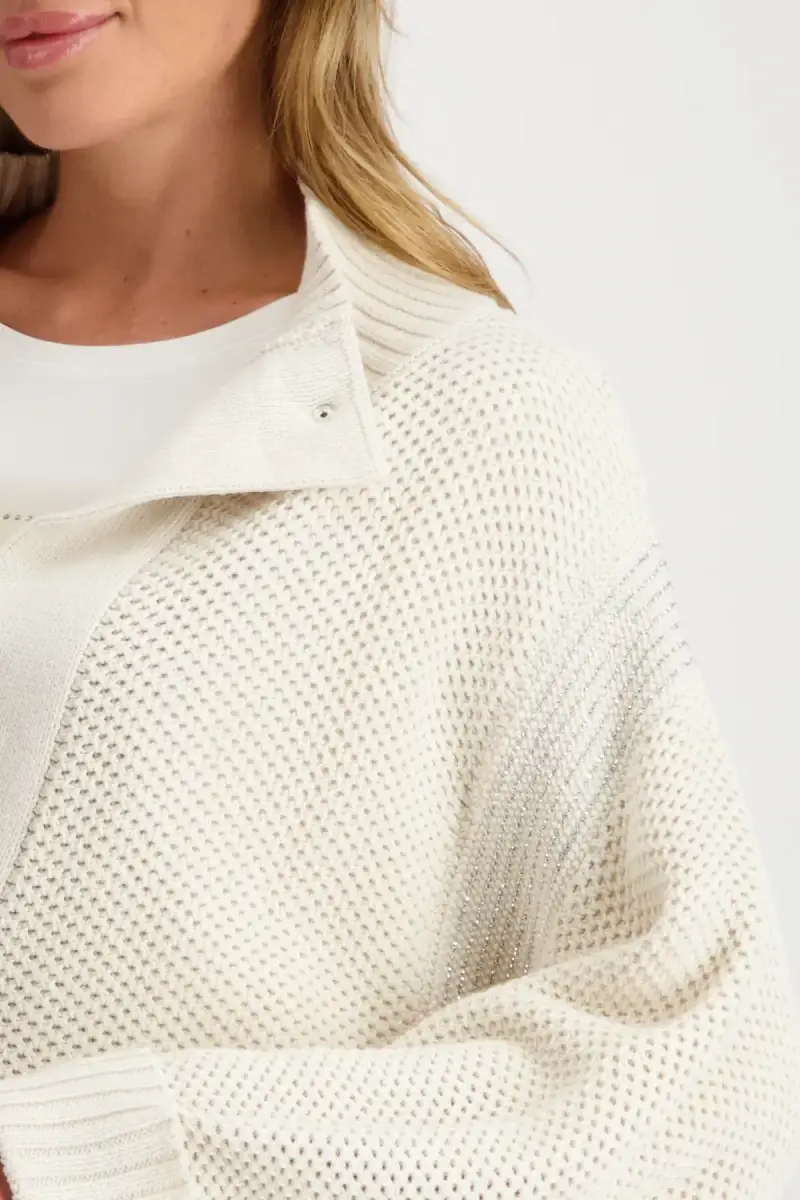 Monari Strickjacke mit Wabenmuster Begrenzt auf 3 Tage
