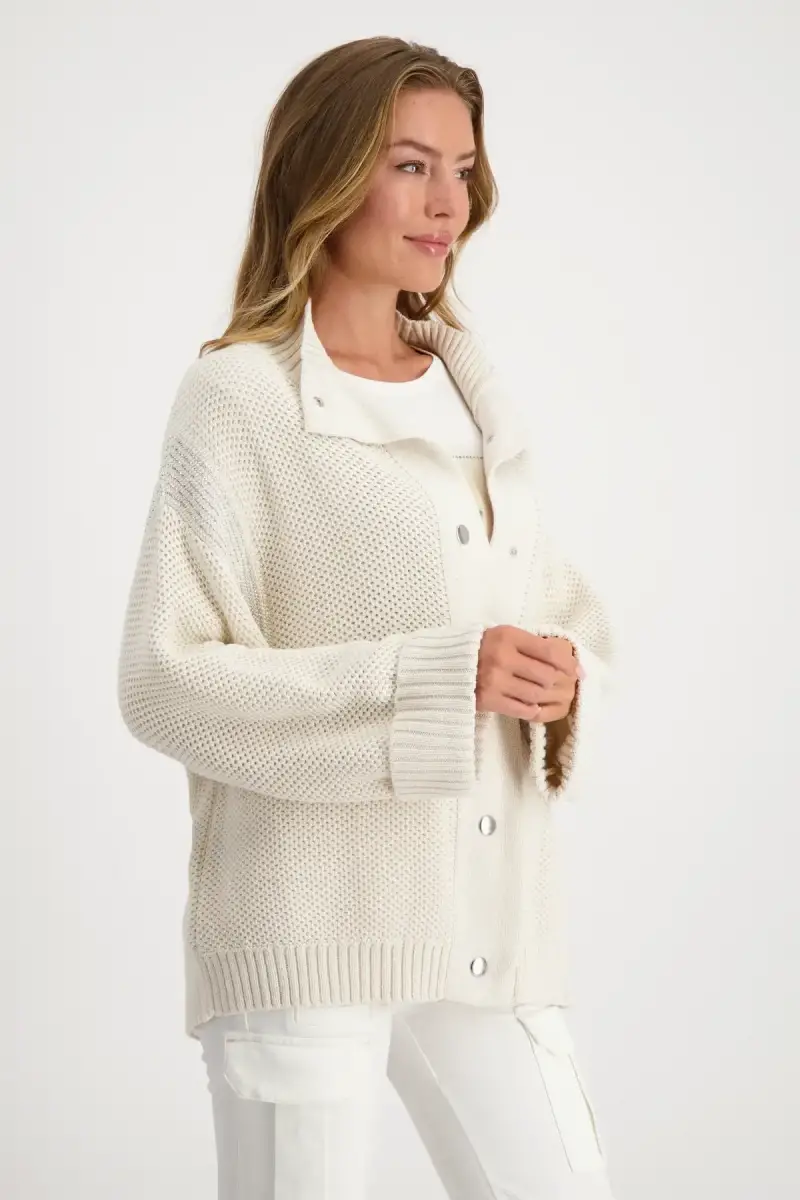 Monari Strickjacke mit Wabenmuster Begrenzt auf 3 Tage