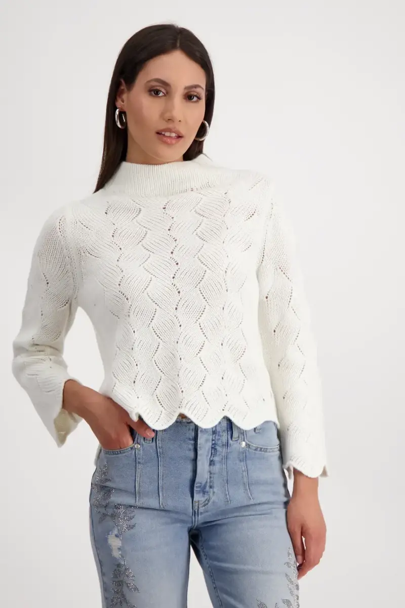 Monari Pullover mit Zopfmuster Im Verkauf