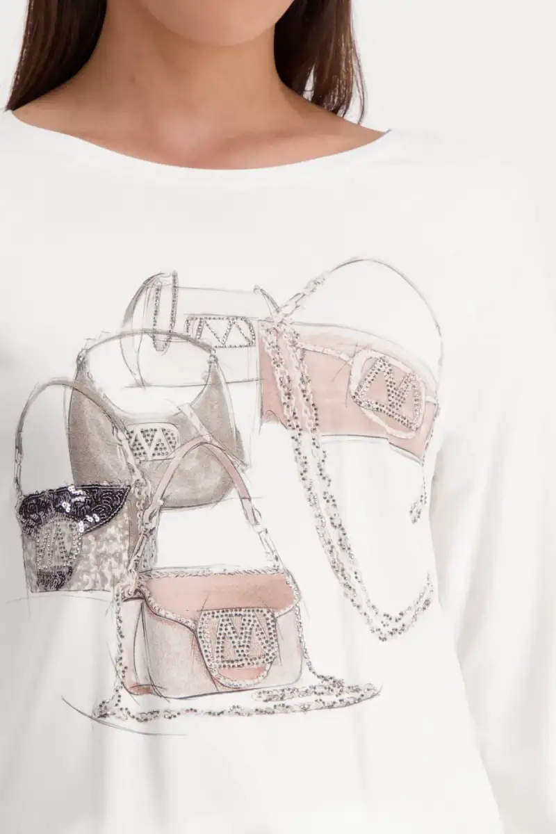 Monari Shirt mit Taschen Print Online