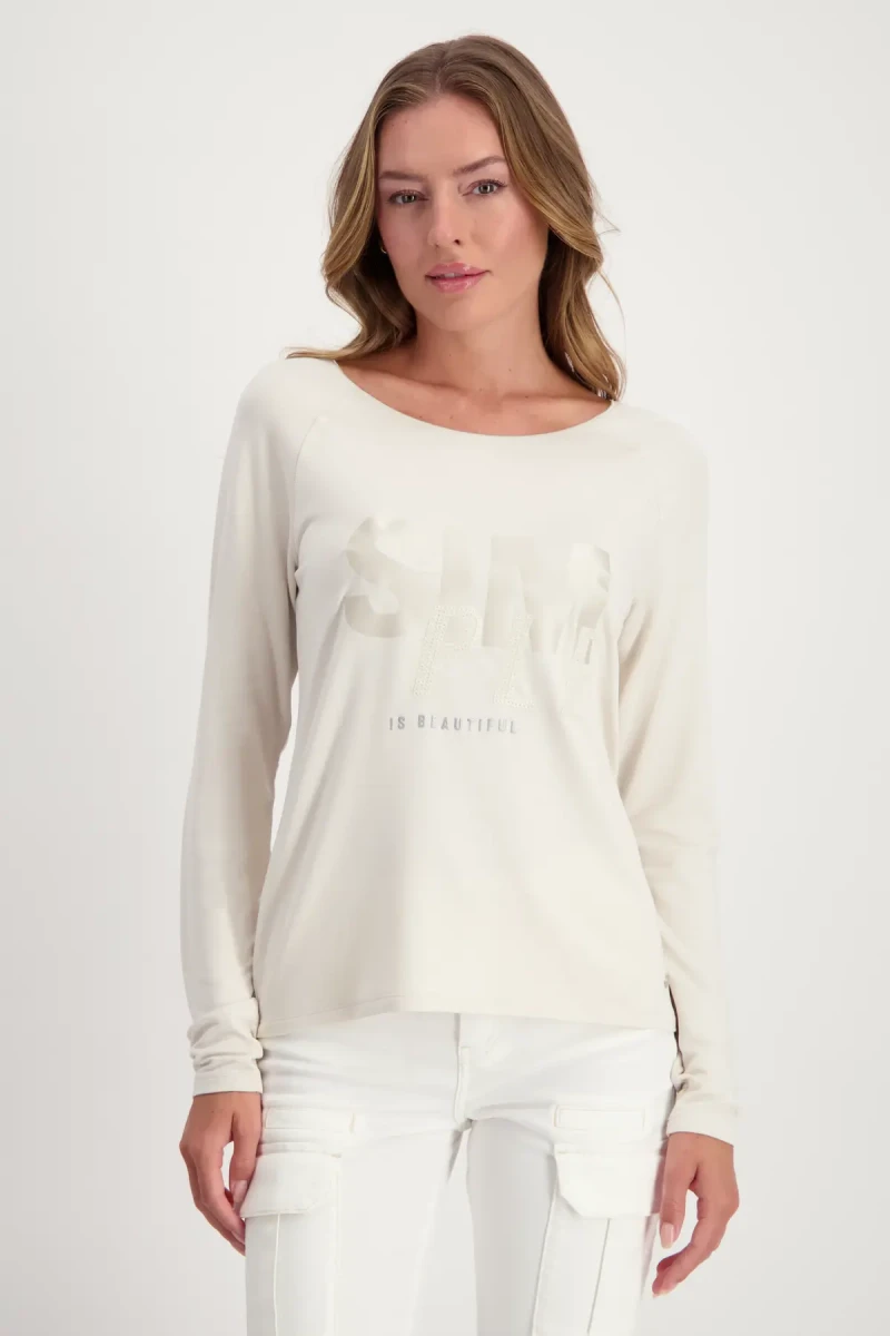Monari Shirt mit Satin Print Auslauf