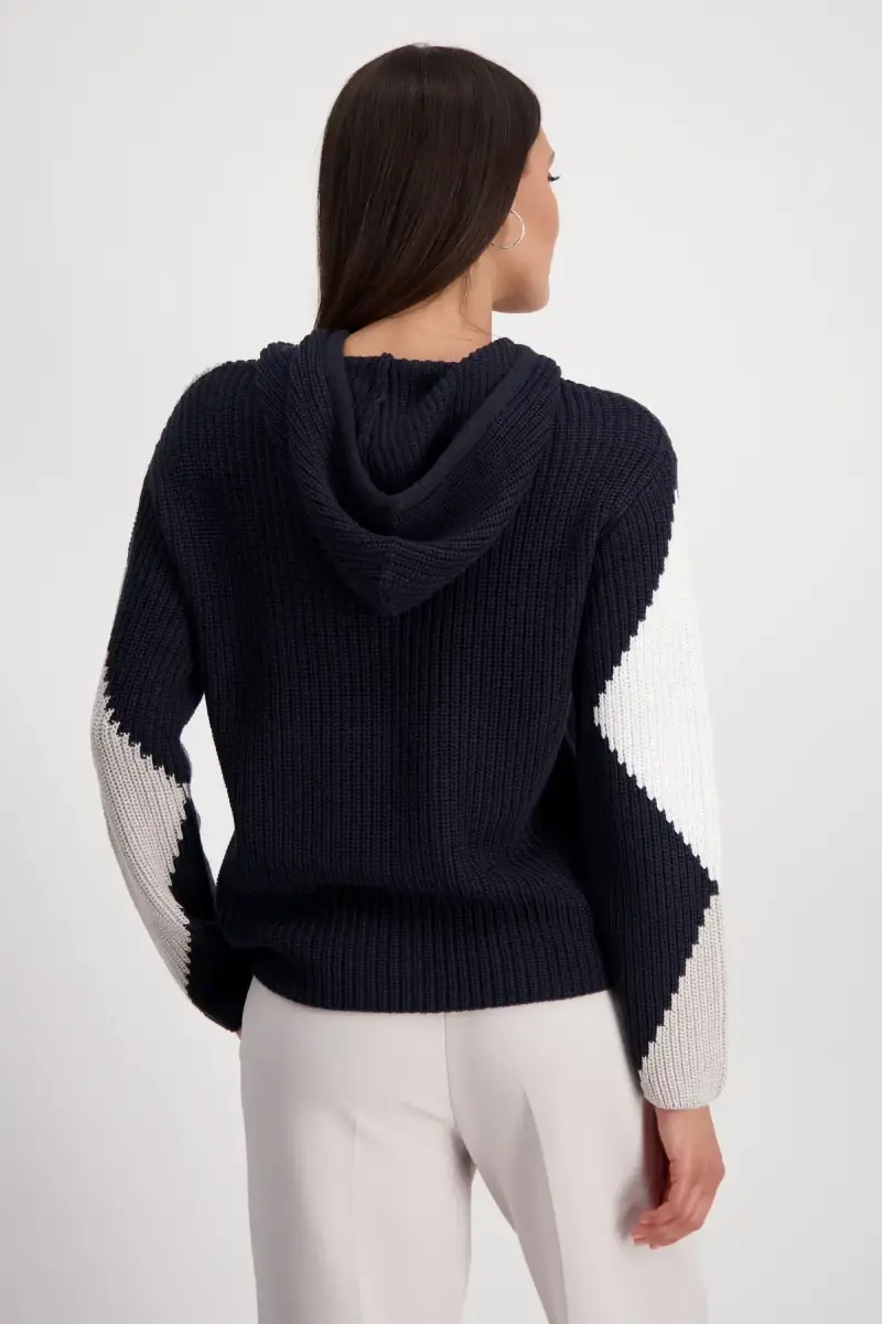 Monari Kapuzenpullover mit Rauten Angebote