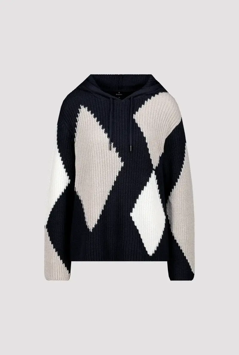 Monari Kapuzenpullover mit Rauten Angebote