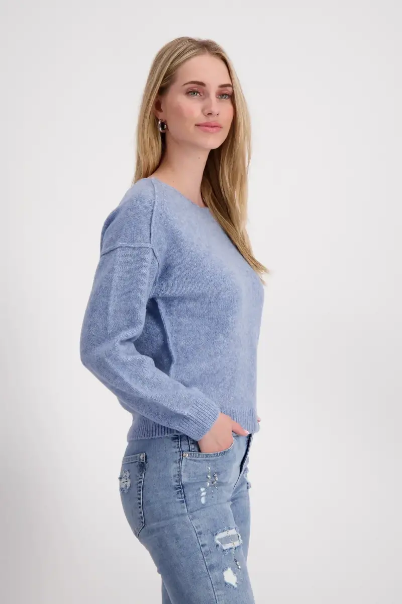 Monari Strickpullover mit Außennähten Schlussverkauf