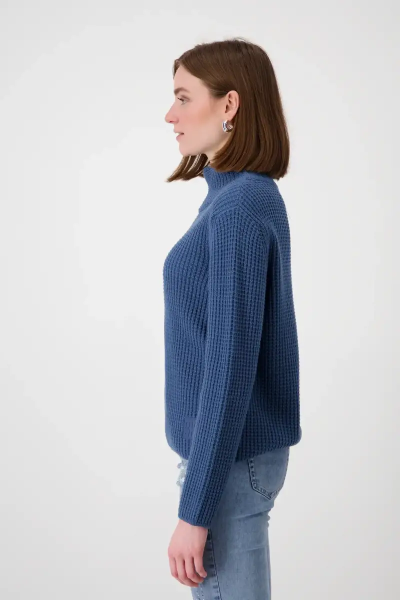 Monari Strickpullover mit Stehkragen Sonderangebot