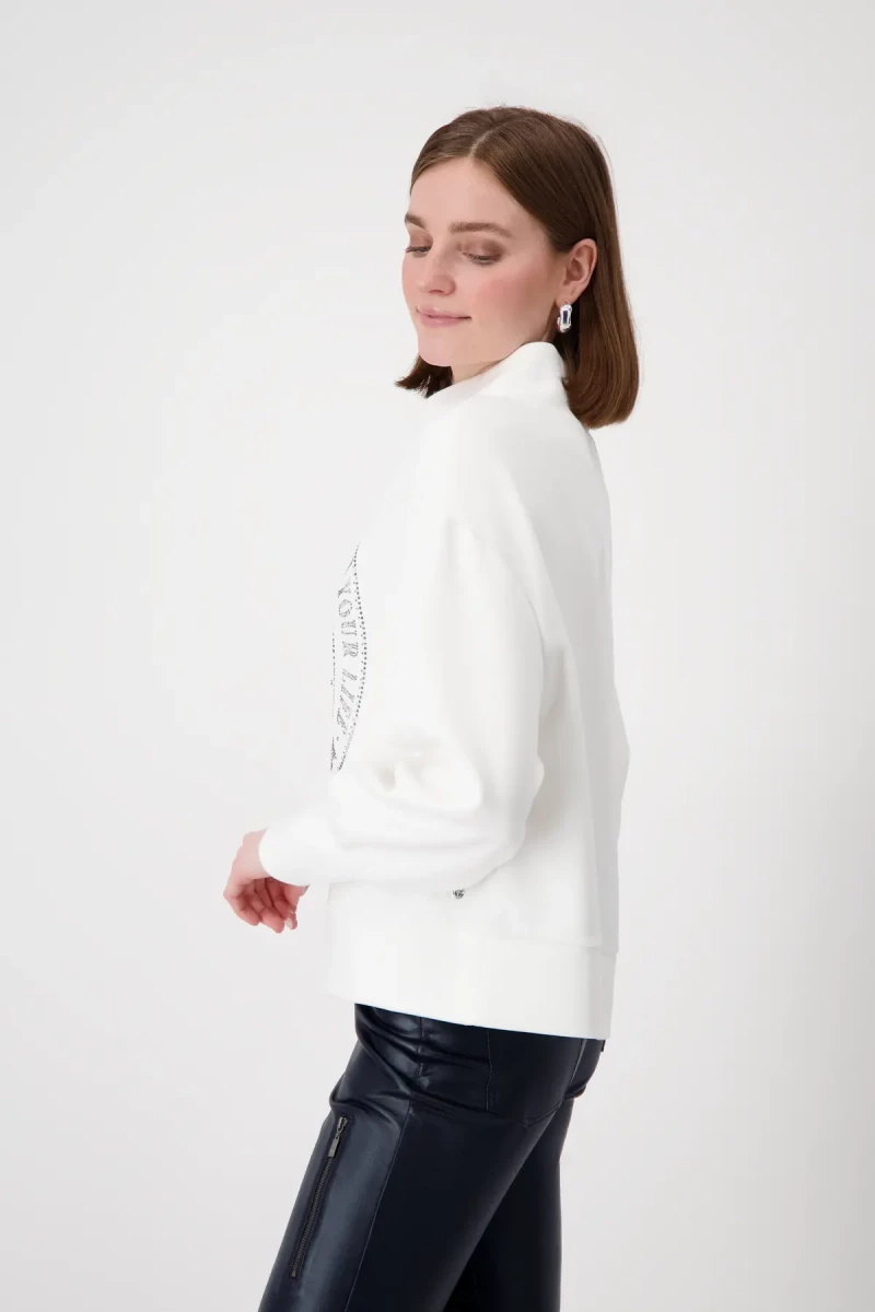 Monari Sweatshirt mit Emblem Print Günstig kaufen