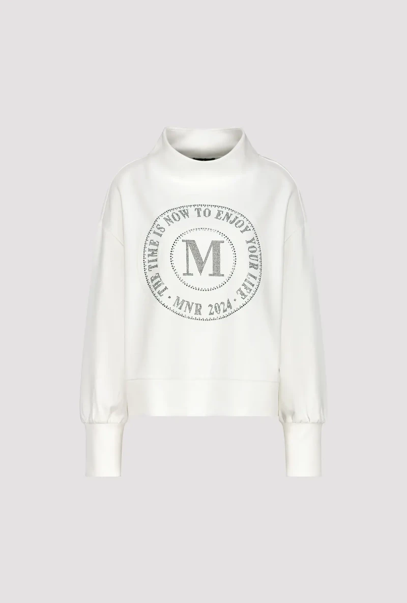 Monari Sweatshirt mit Emblem Print Günstig kaufen