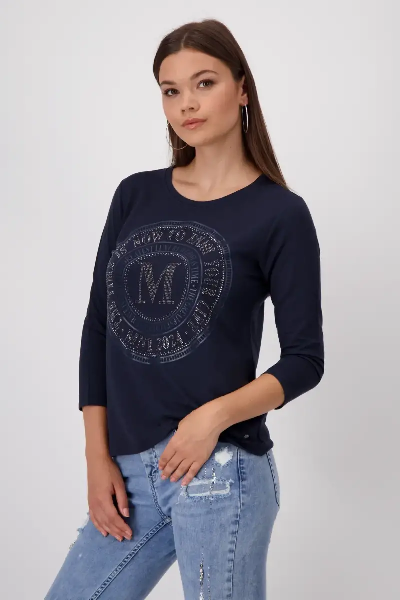 Monari Shirt mit Emblem Print Exklusivangebot