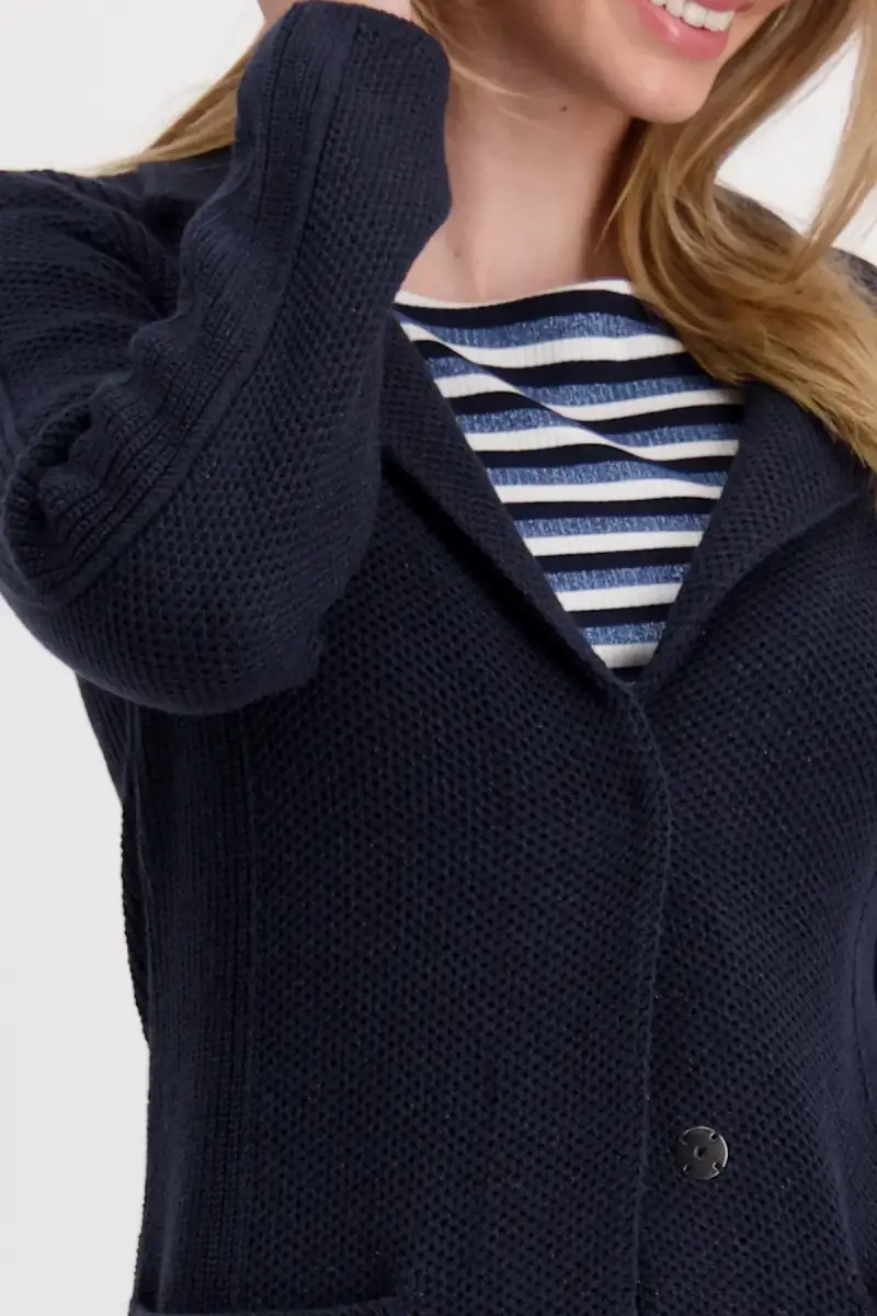 Monari Strickmantel mit Reverskragen Preisnachlass