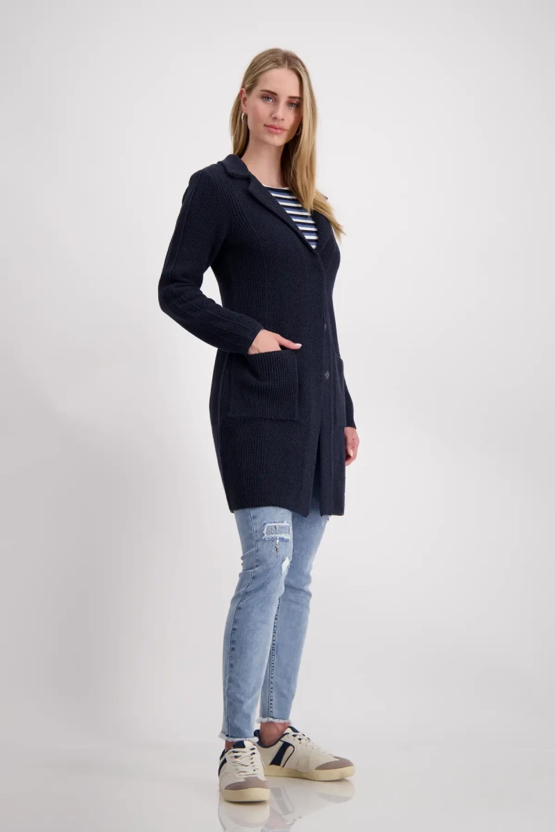 Monari Strickmantel mit Reverskragen Preisnachlass