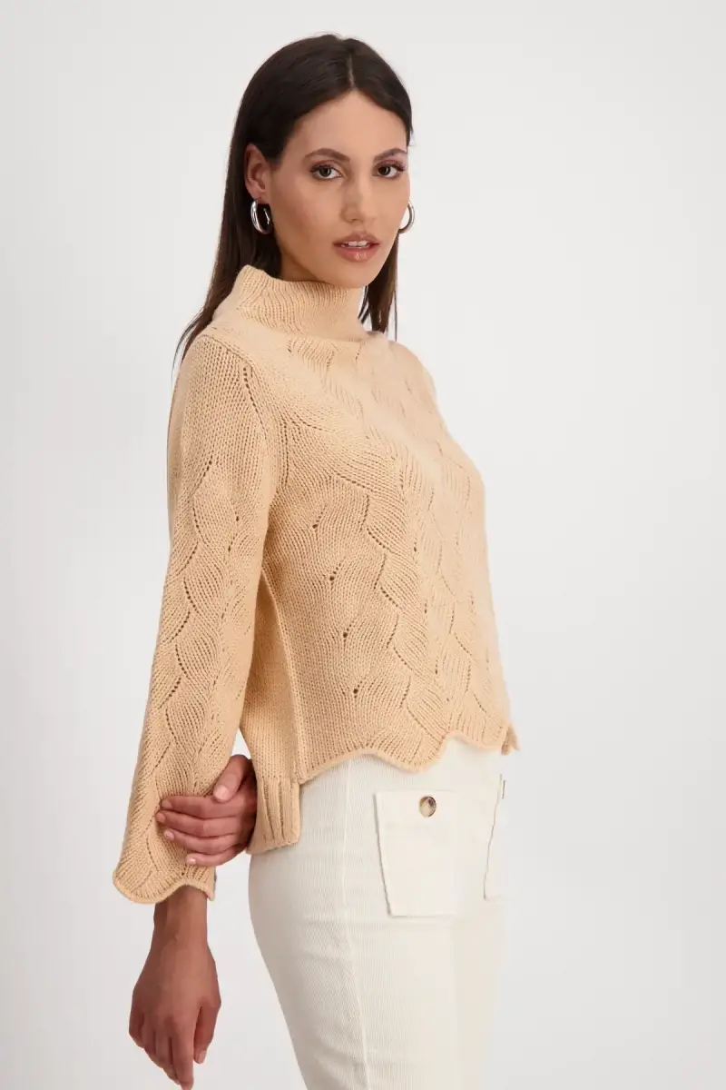Monari Pullover mit Zopfmuster Cyber Monday