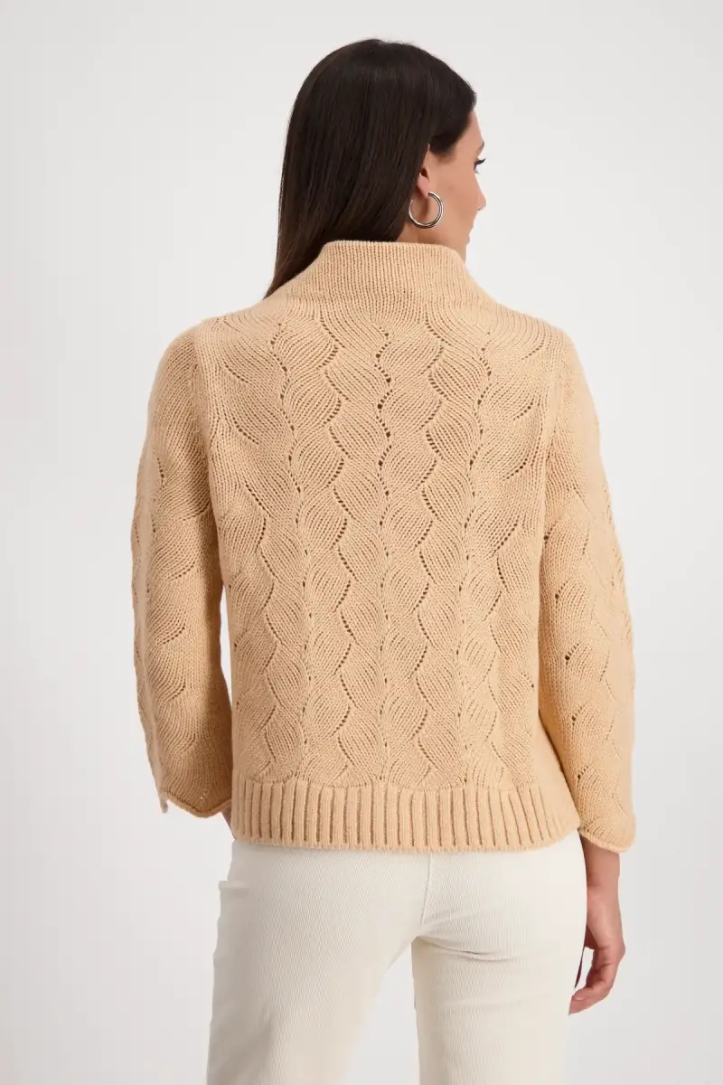 Monari Pullover mit Zopfmuster Cyber Monday