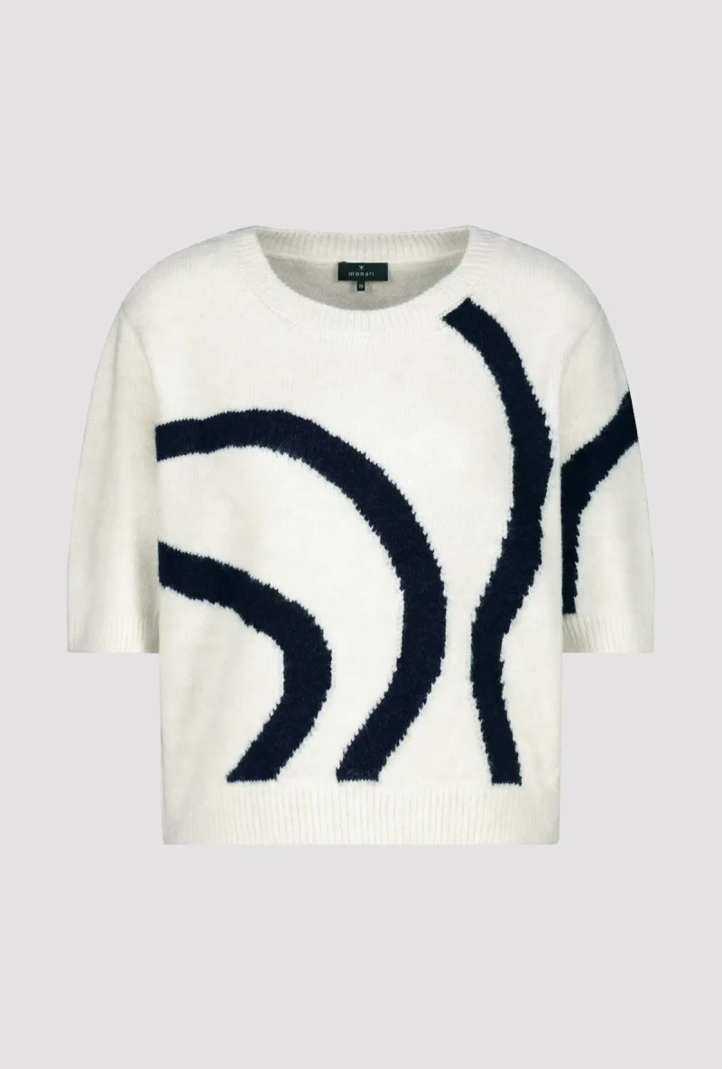 Monari Strickpullover mit Intarsienmuster Top Angebot