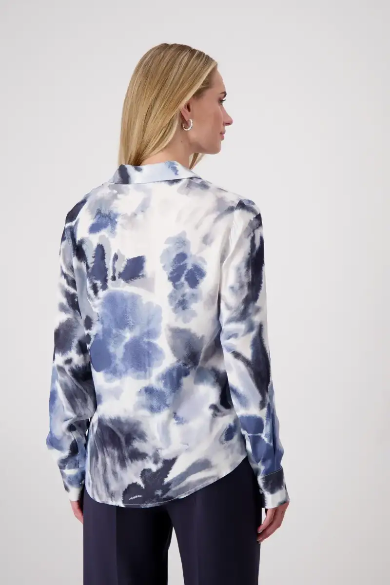 Monari Hemdbluse mit Blumenmuster Große Rabatte