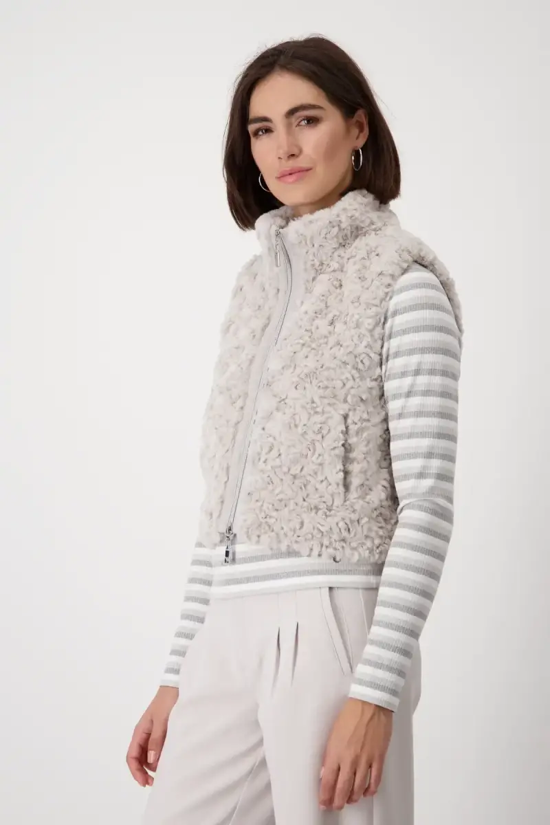 Monari Cropped-Weste mit Taschen Räumungsverkauf