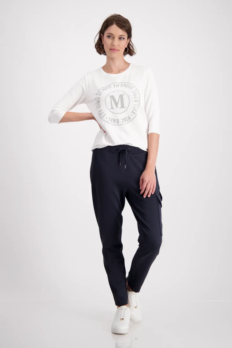 Monari Shirt mit Emblem Print Sonderangebote