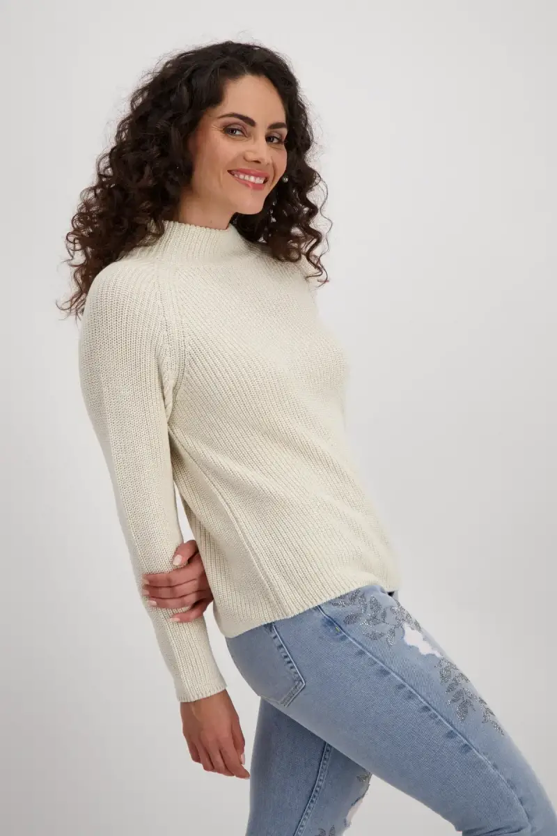 Monari Basic Stehkragen Pullover Super Sparpreis