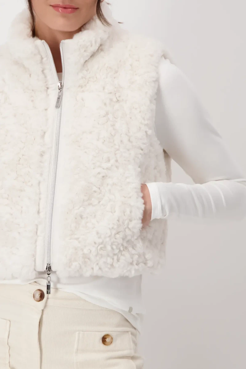 Monari Cropped-Weste mit Taschen Kostenlose Rückgabe