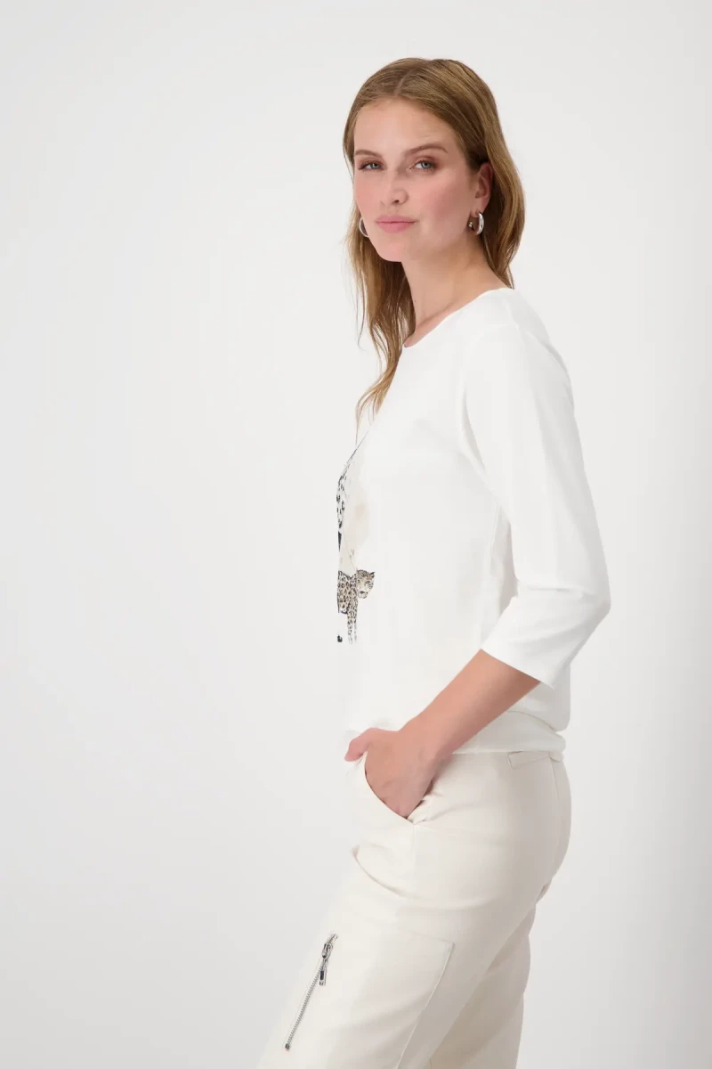 Monari Shirt mit Frauenprint und Strass JETZT KAUFEN
