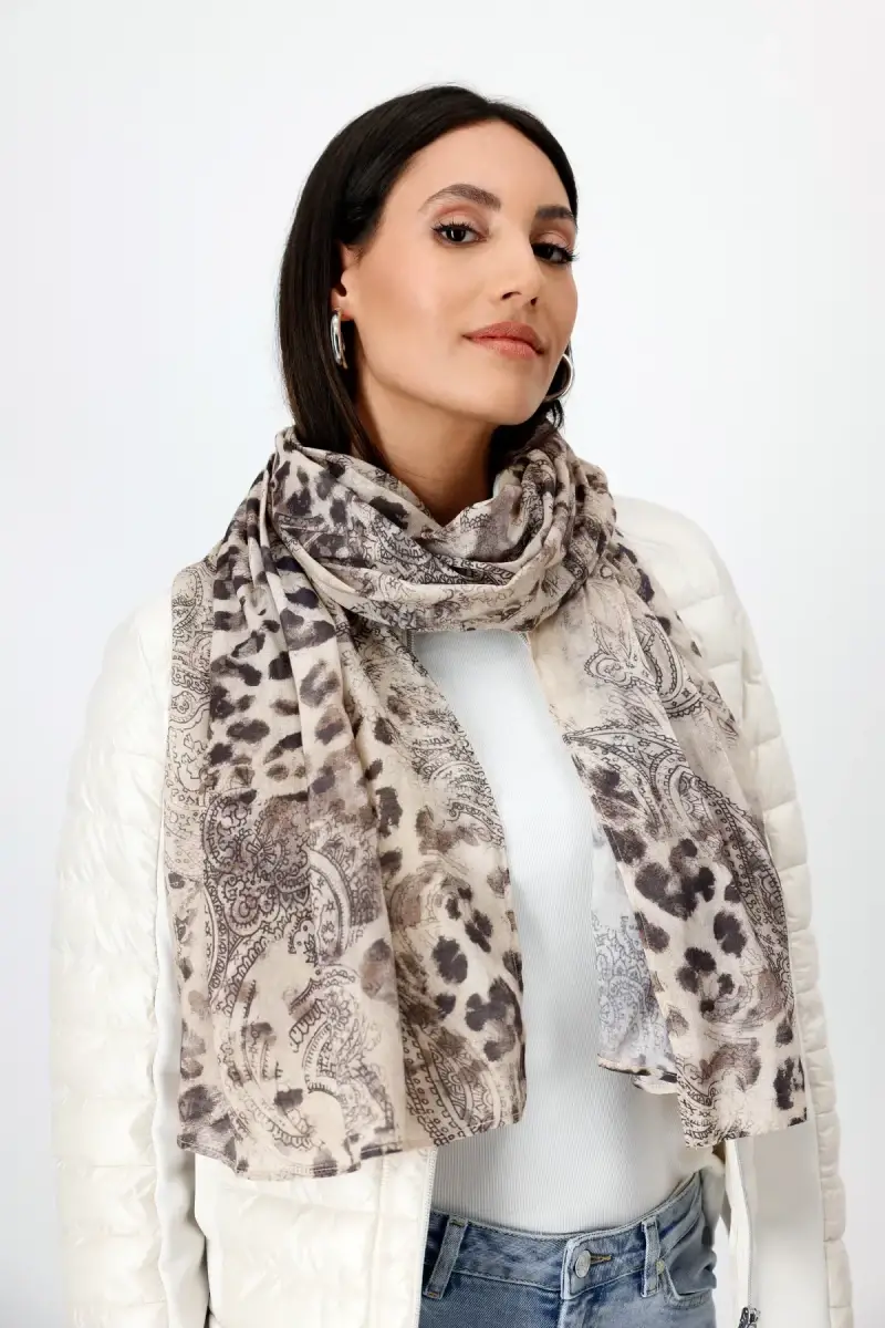 Monari Leichter Schal mit Leo Paisleymuster Zeitbegrenzte Promotion