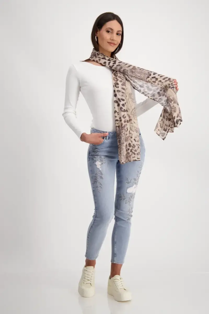 Monari Leichter Schal mit Leo Paisleymuster Zeitbegrenzte Promotion