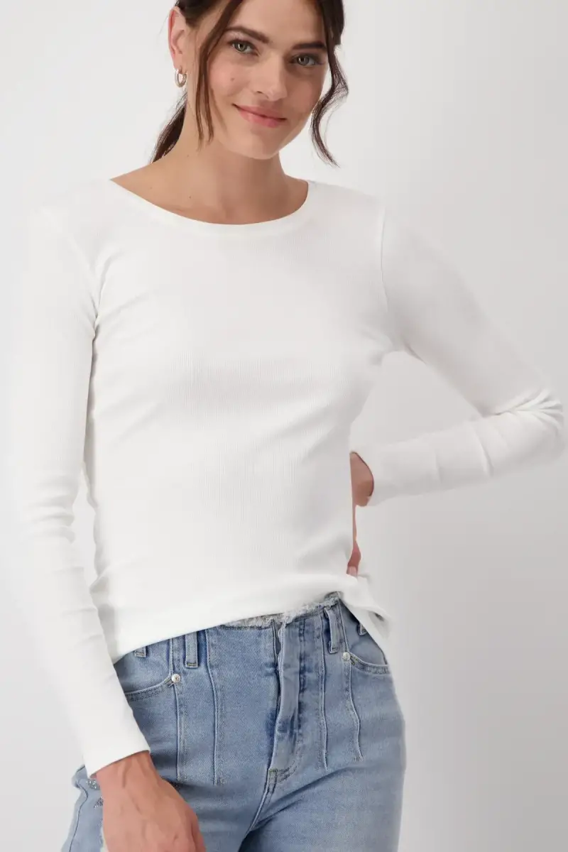 Monari Basic Shirt aus Pima Baumwolle Bis zu 50% Rabatt