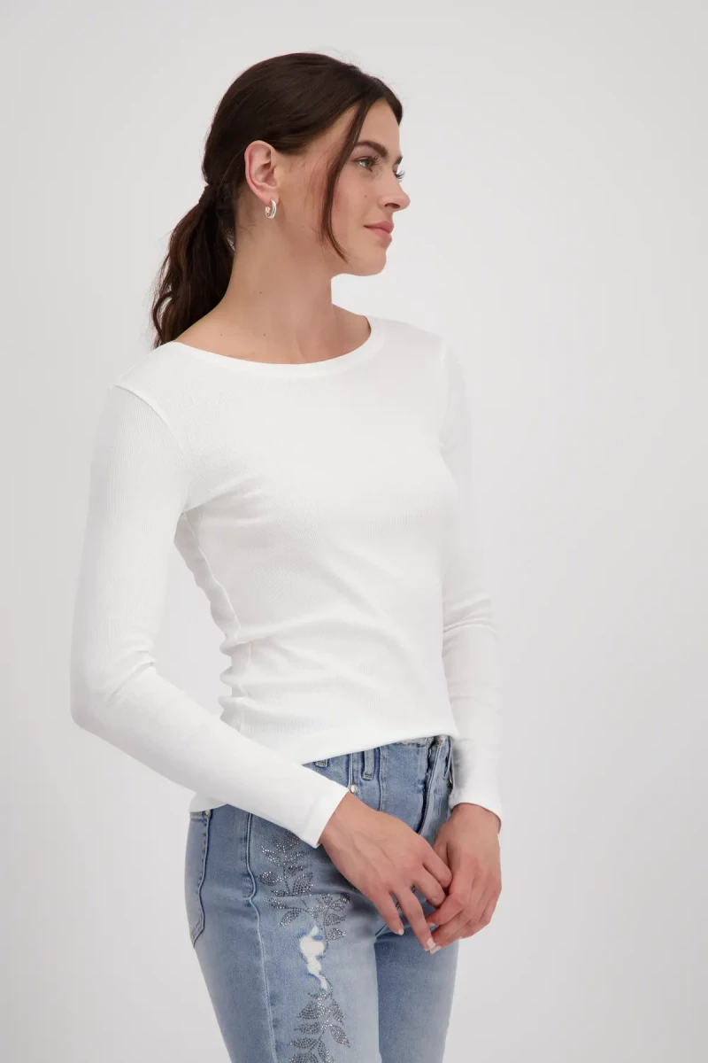 Monari Basic Shirt aus Pima Baumwolle Bis zu 50% Rabatt