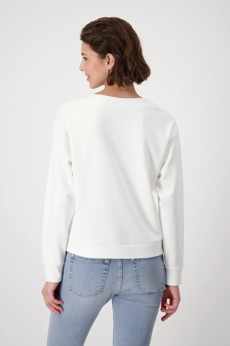 Monari Sweatshirt mit Schrift Vierteljährliche Förderung