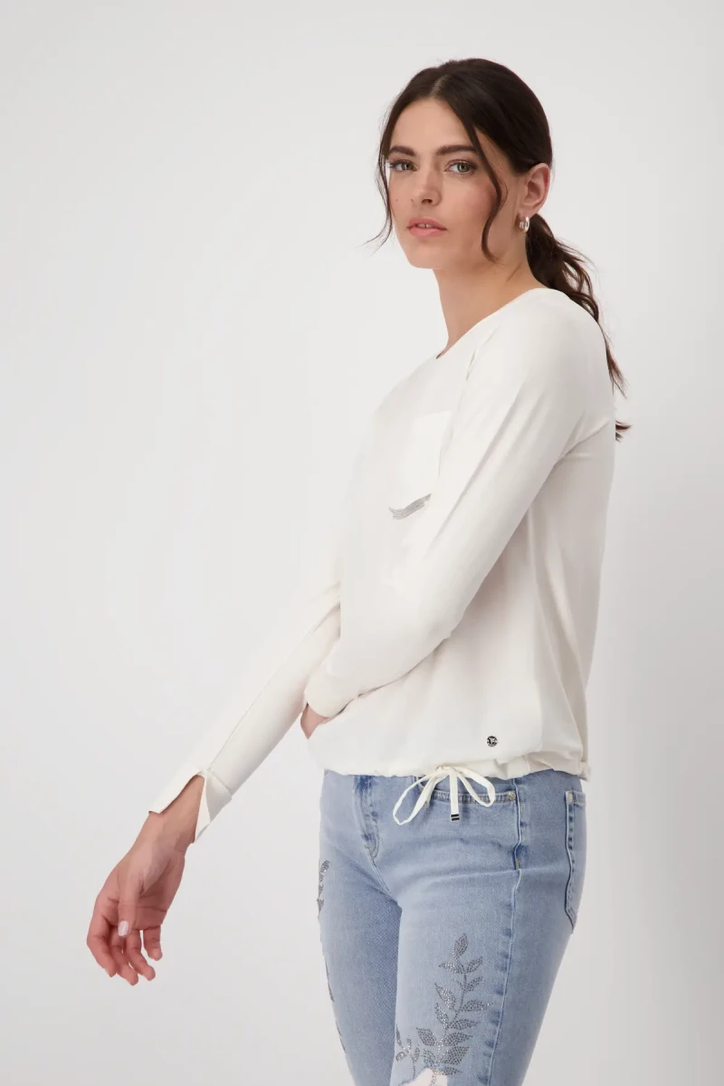 Monari Blusenshirt mit Schmucktasche Riesige Rabatte
