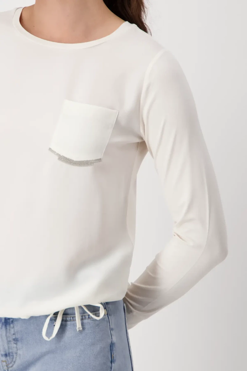 Monari Blusenshirt mit Schmucktasche Riesige Rabatte