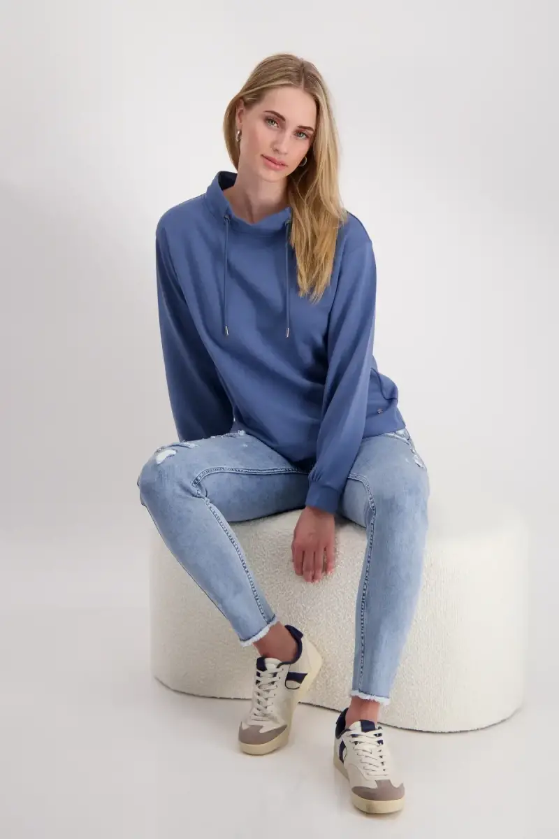 Monari Sweatshirt mit Stehkragen Clearance-Verkauf