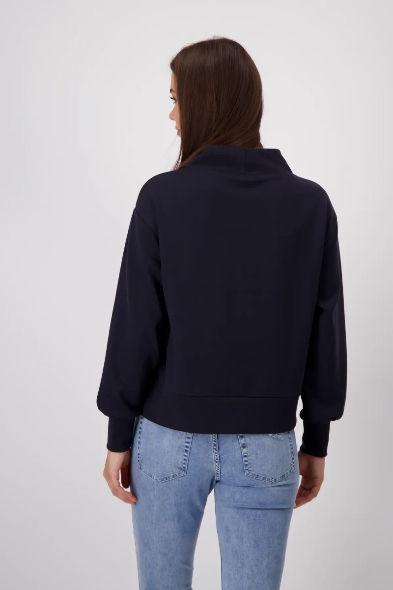 Monari Sweatshirt mit Emblem Print Im Verkauf