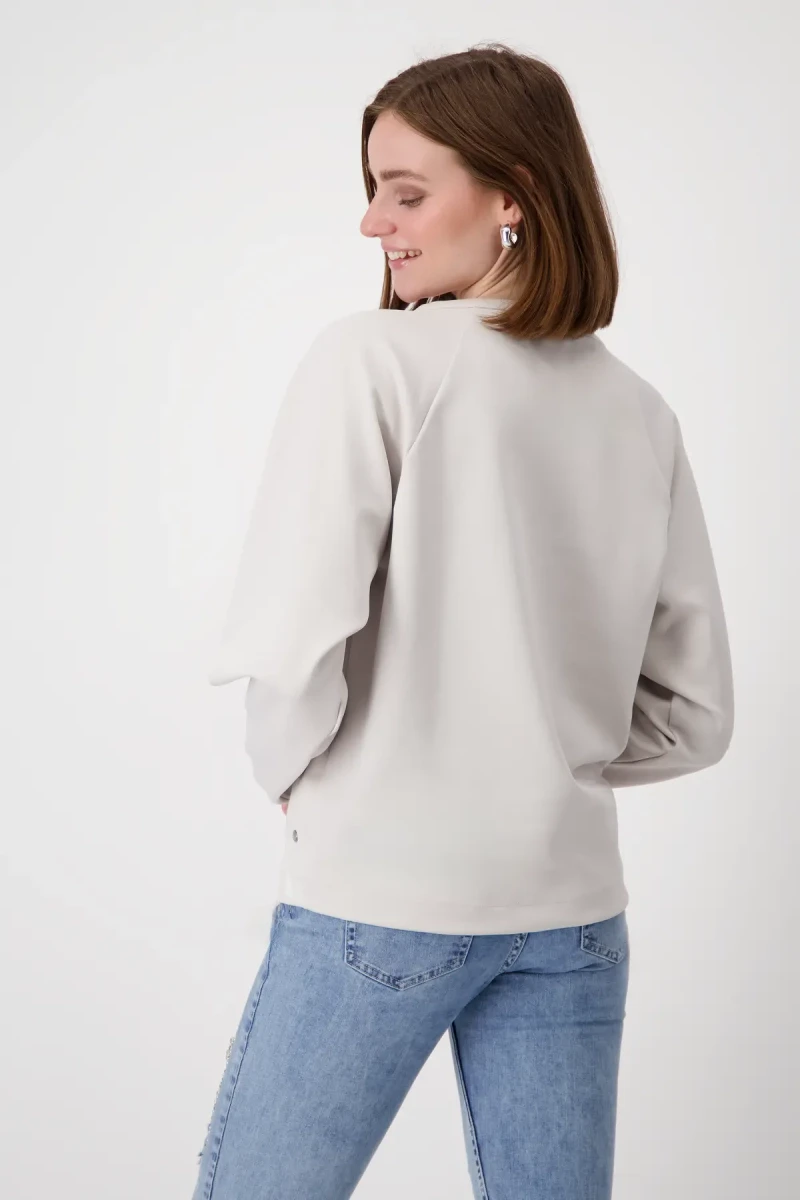 Monari Sweatshirt mit Schmuckschrift Rabatte dieses Monats