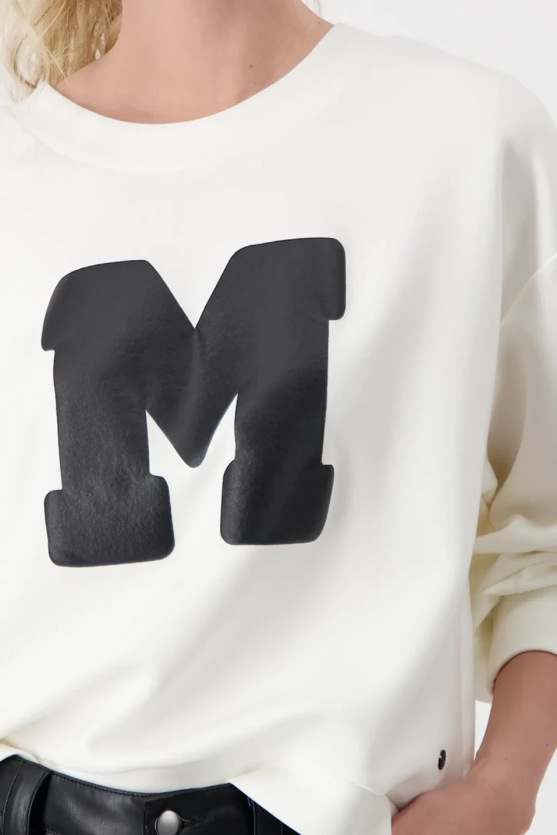 Monari Sweatshirt mit Buchstaben Print Online