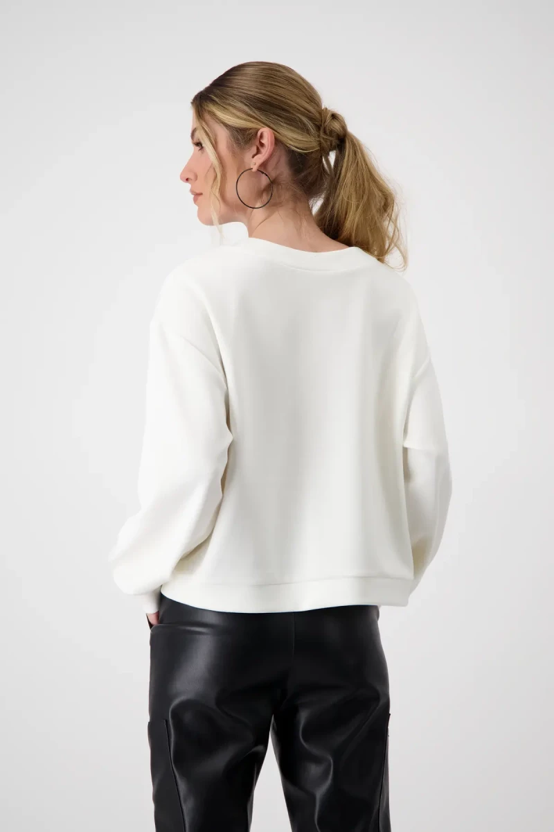 Monari Sweatshirt mit Buchstaben Print Online
