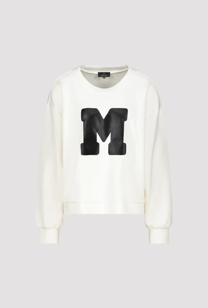 Monari Sweatshirt mit Buchstaben Print Online