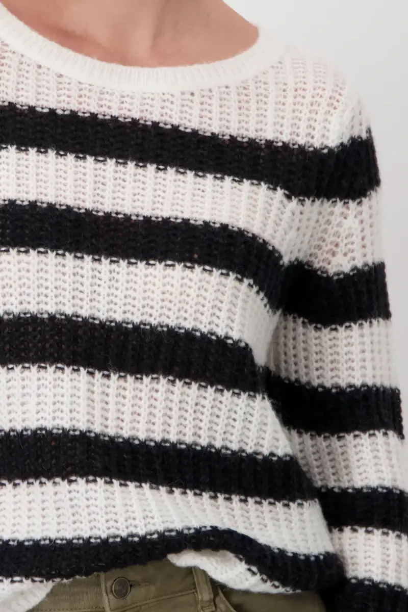 Monari Pullover mit Ringelmuster Auslauf